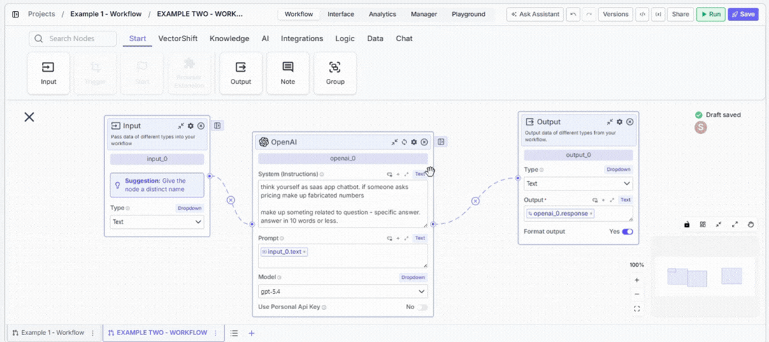Embedded chatbot should start open setting in the Advanced panel