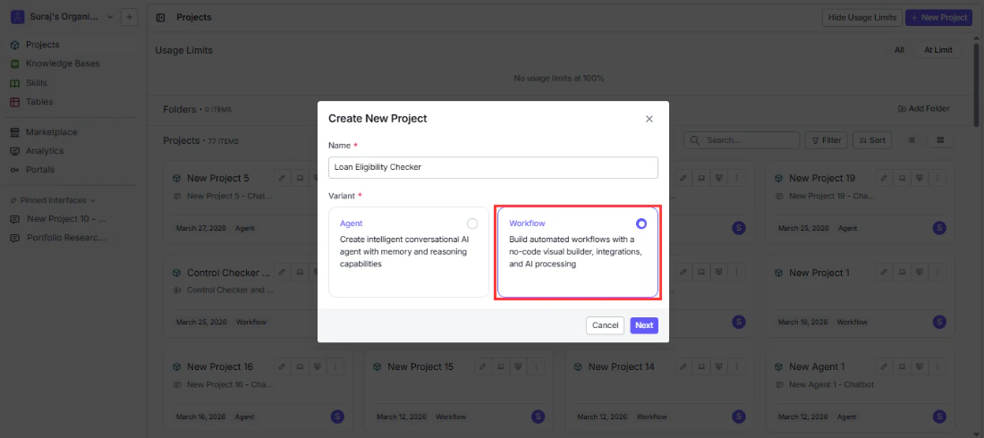 Building a chatbot pipeline in the pipeline editor