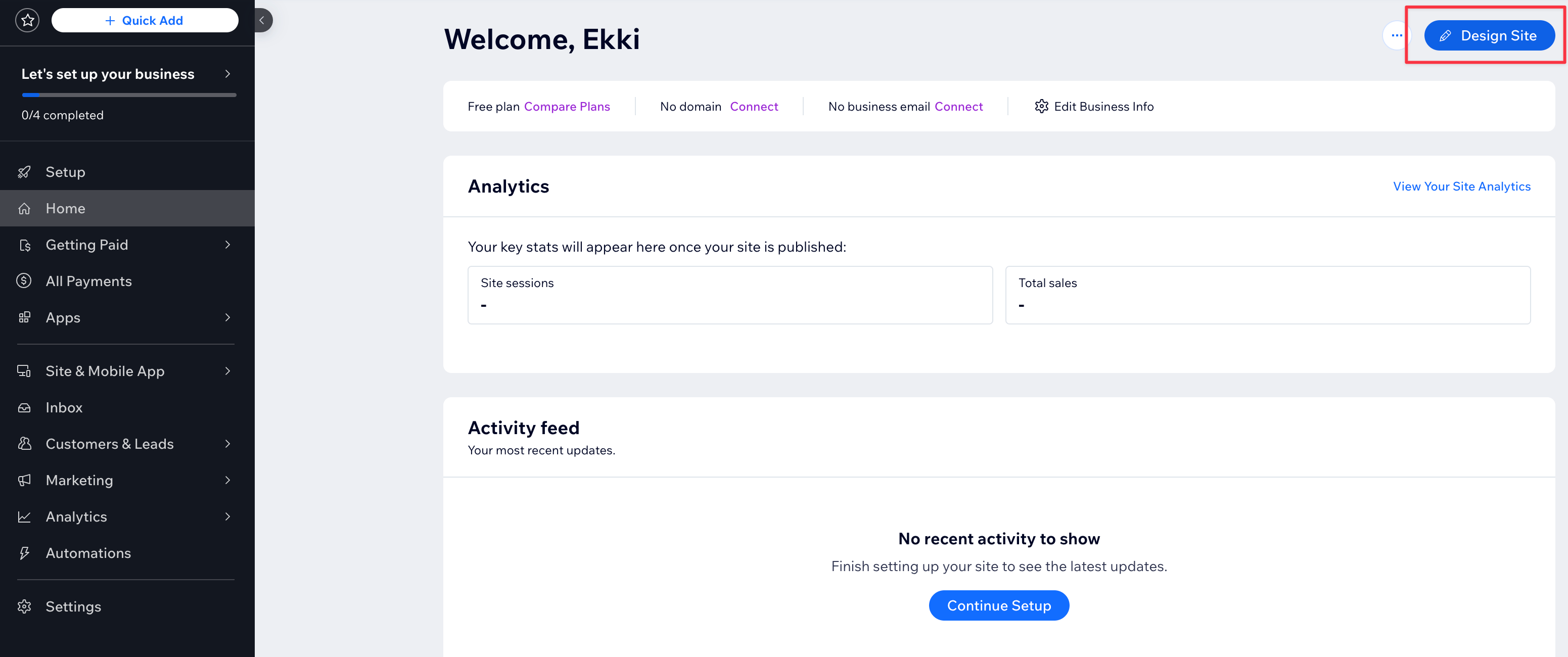 Chatbot Export Script Wix Admin