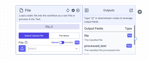 File Nodes File Node - VectorShift