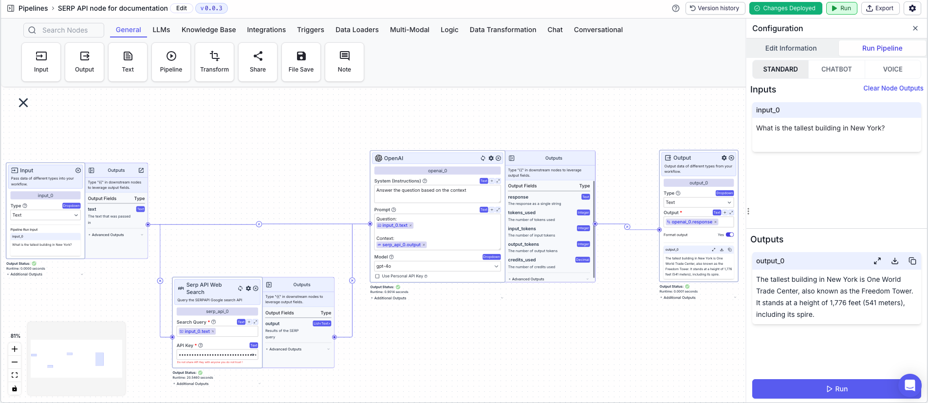 Serp API Web Search Example