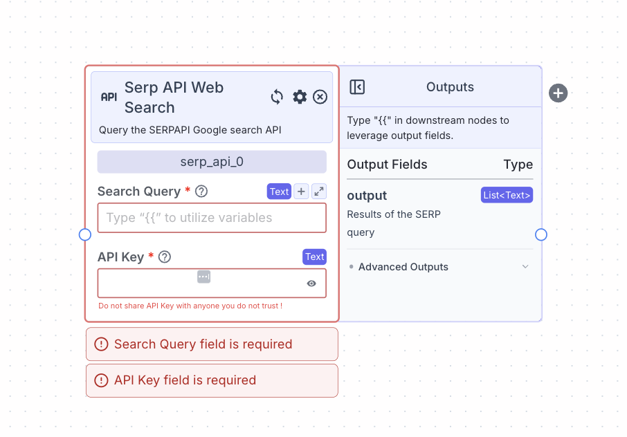 Serp API Web Search