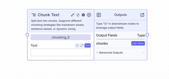 Chunk Text Node