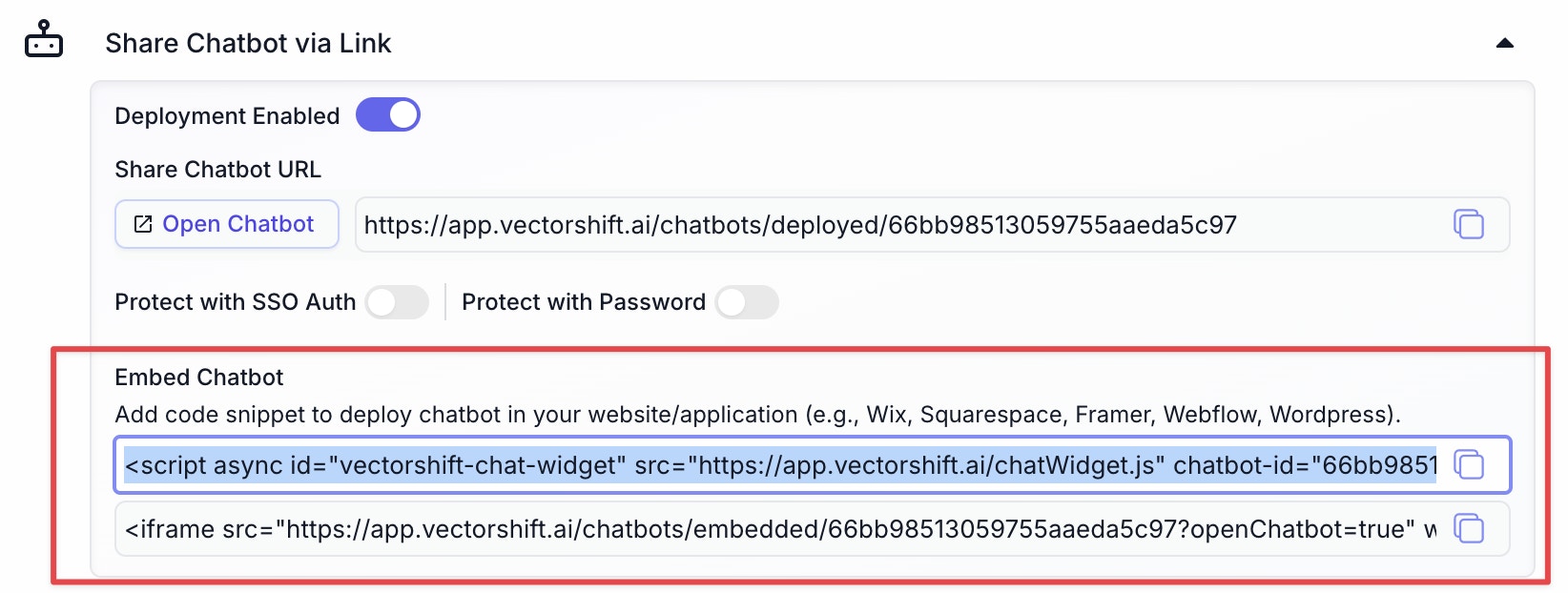 Chatbot Export Script Wix Copy