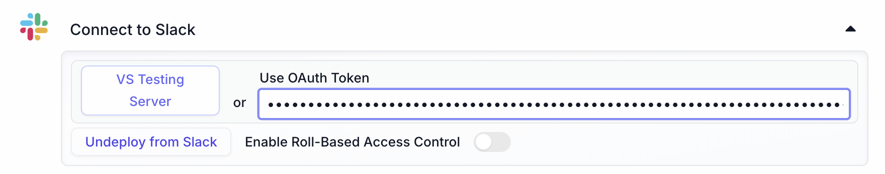 Export Chatbot Slack OAuth Paste