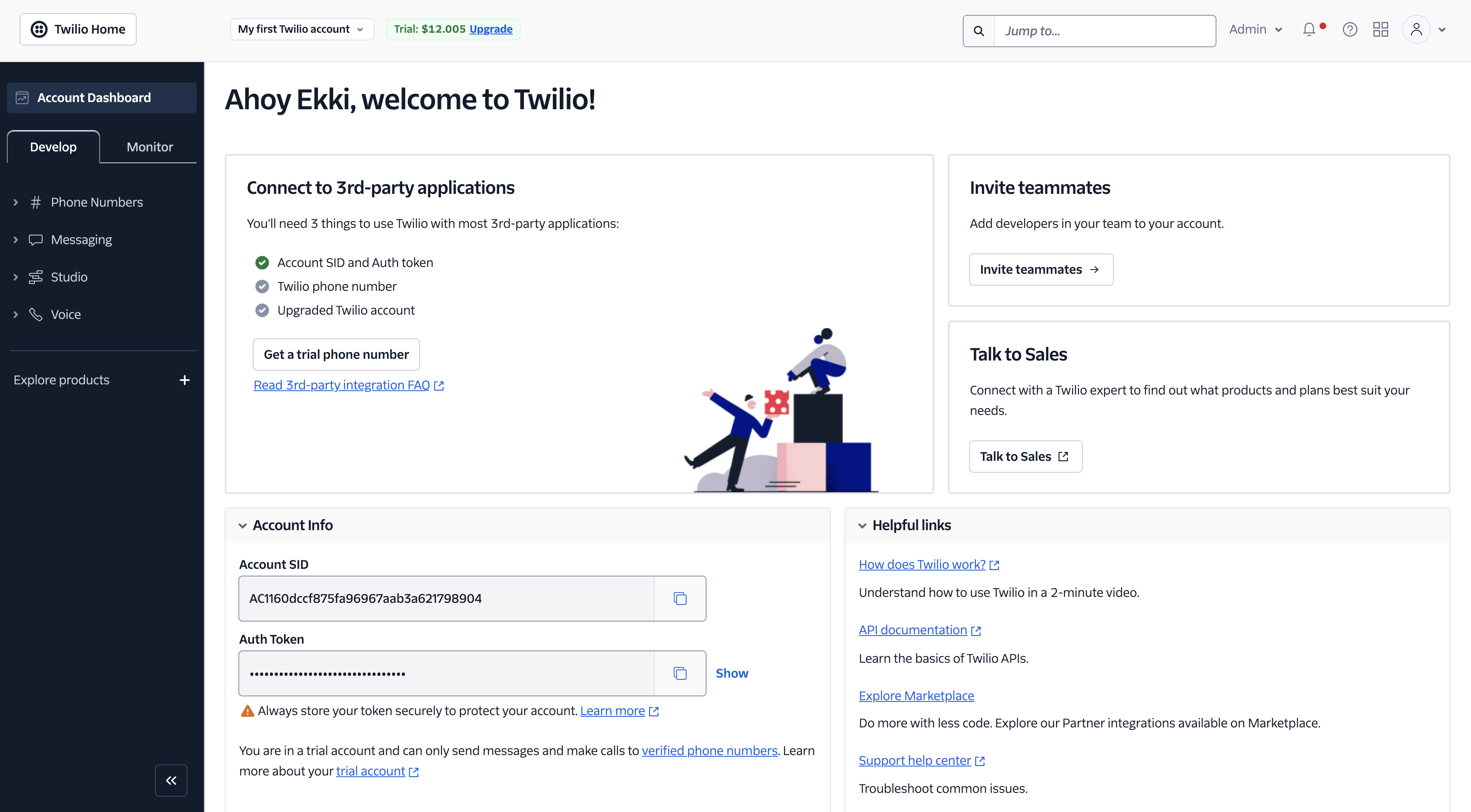 Export Chatbot WhatsApp / SMS Twilio Home