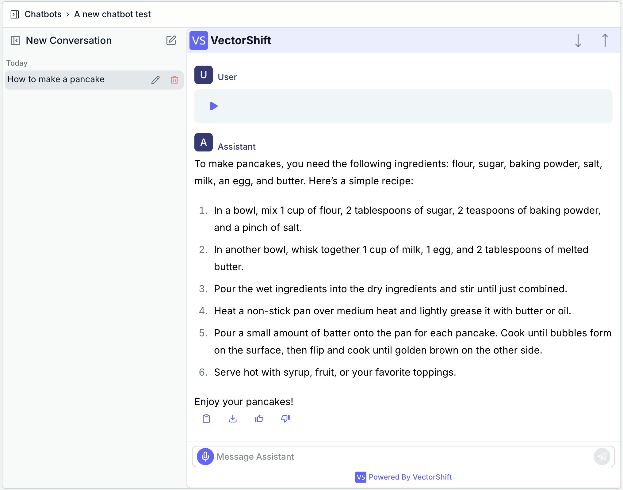 Chatbot Voice Response