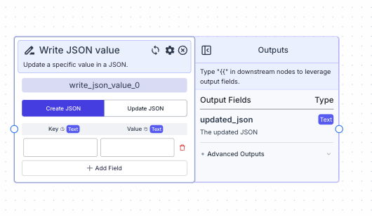 Write JSON Value