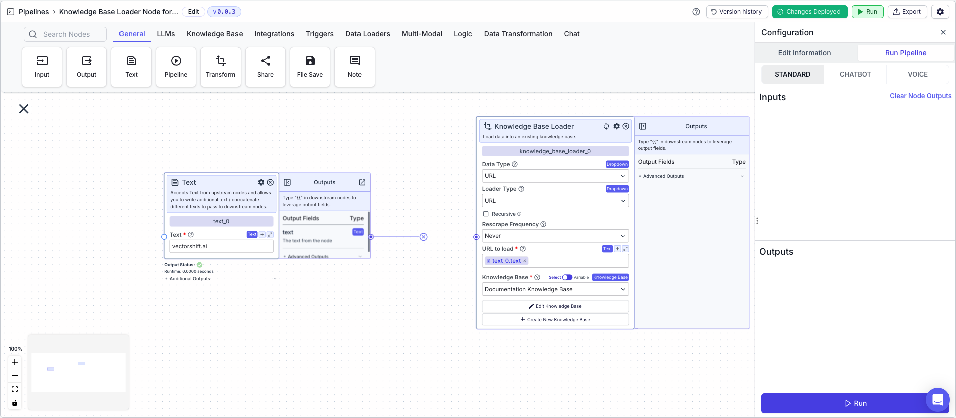 Knowledge Base Loader Node - VectorShift