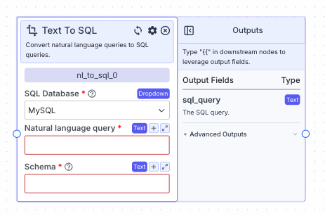 Text to SQL
