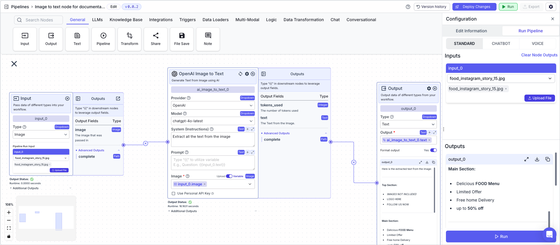 Image to Text Example