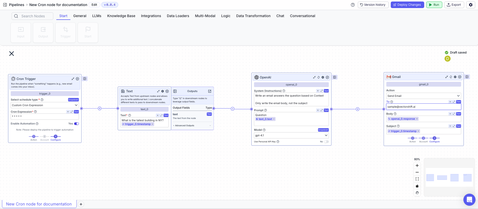 Cron Trigger Example