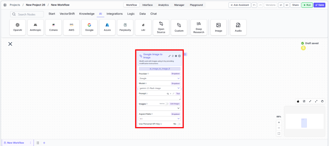 Image to Image node being dragged onto the canvas