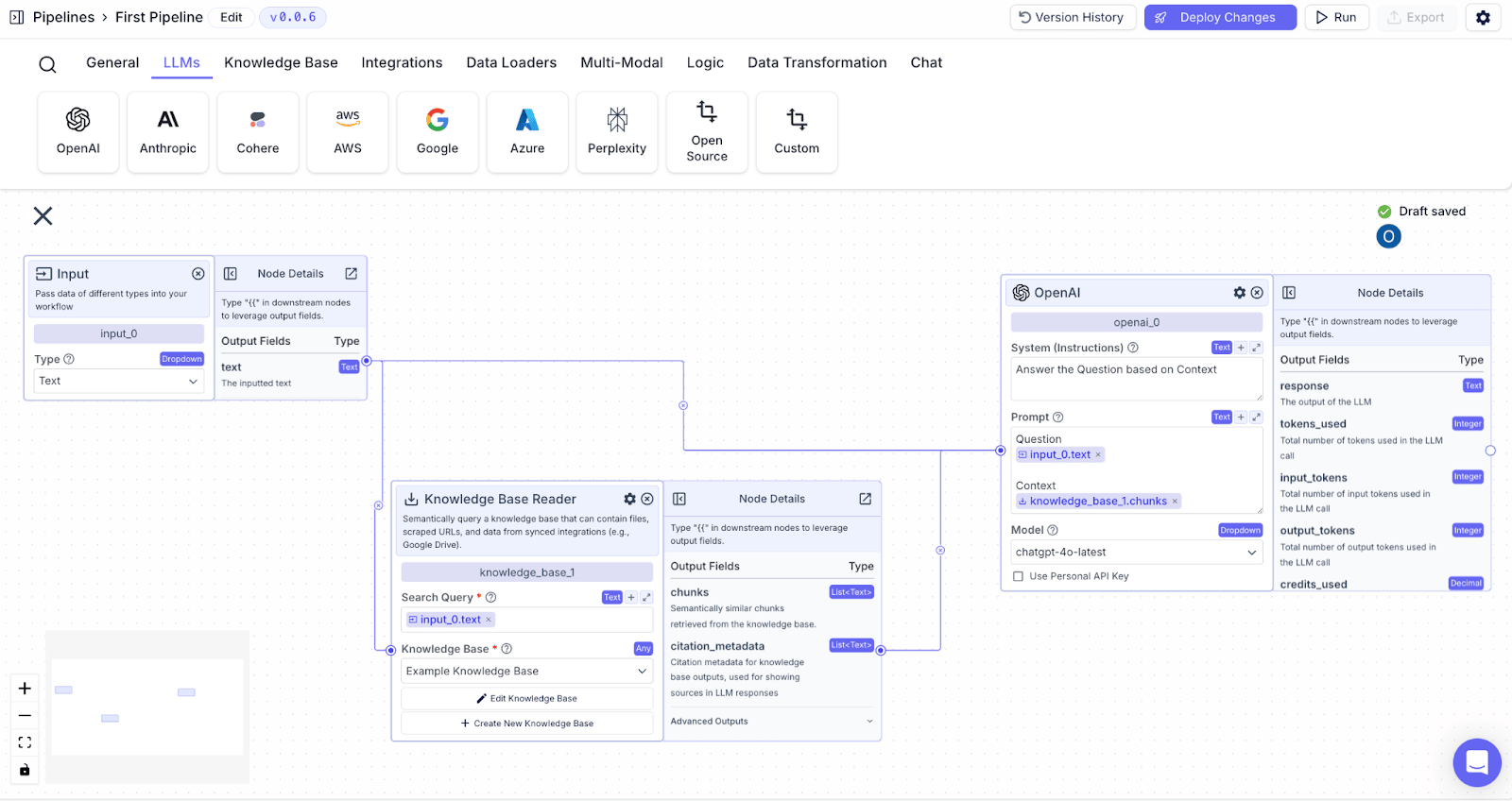 Vector Shift Platform Quickstart - VectorShift