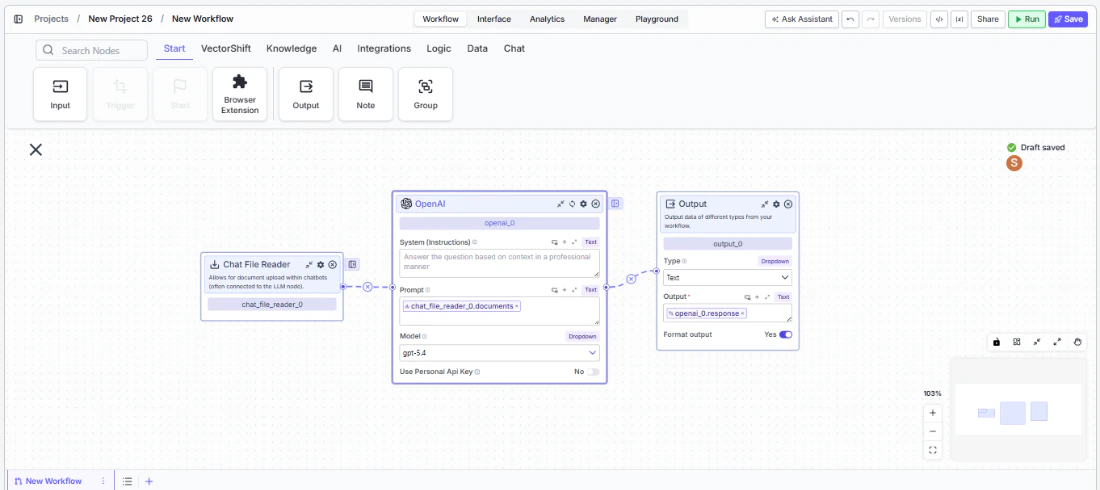 chat file reader connect with nodes