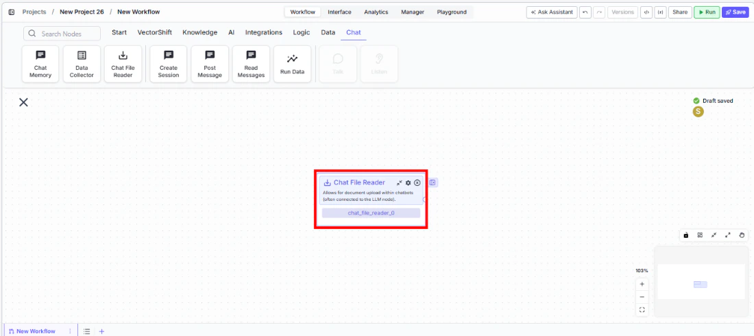 chat file reader drag into canvas