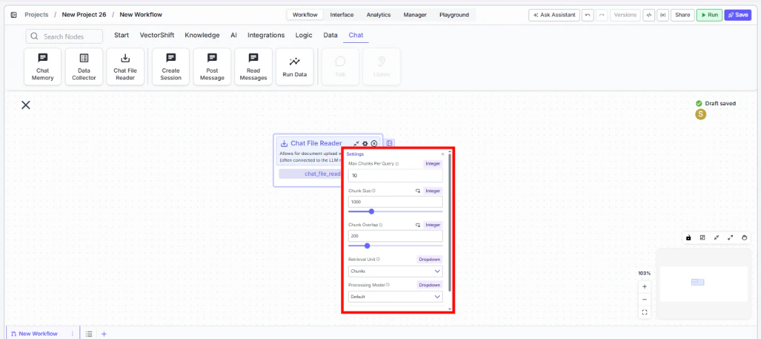 chat file reader settings