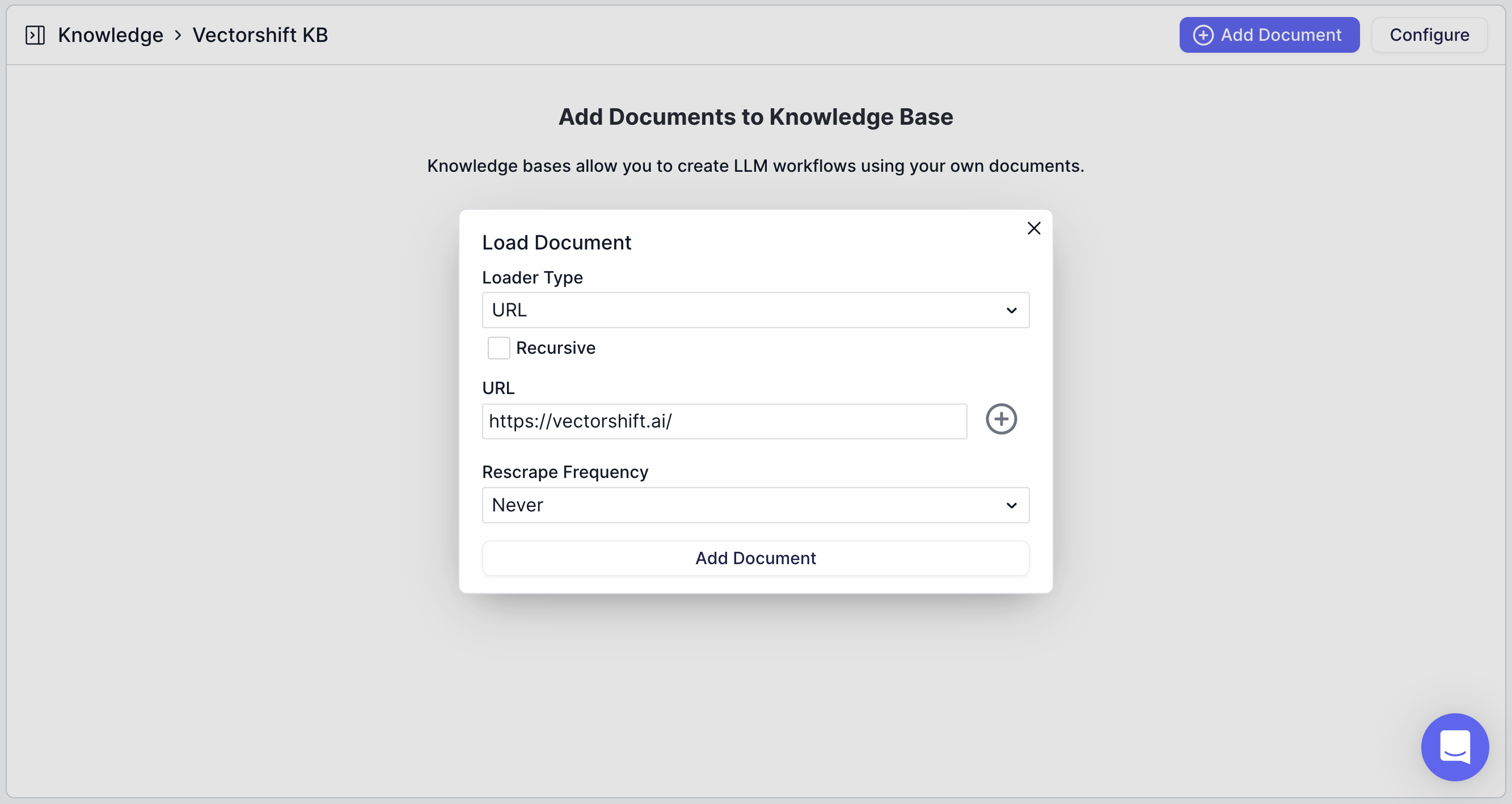 Create Knowledge Base