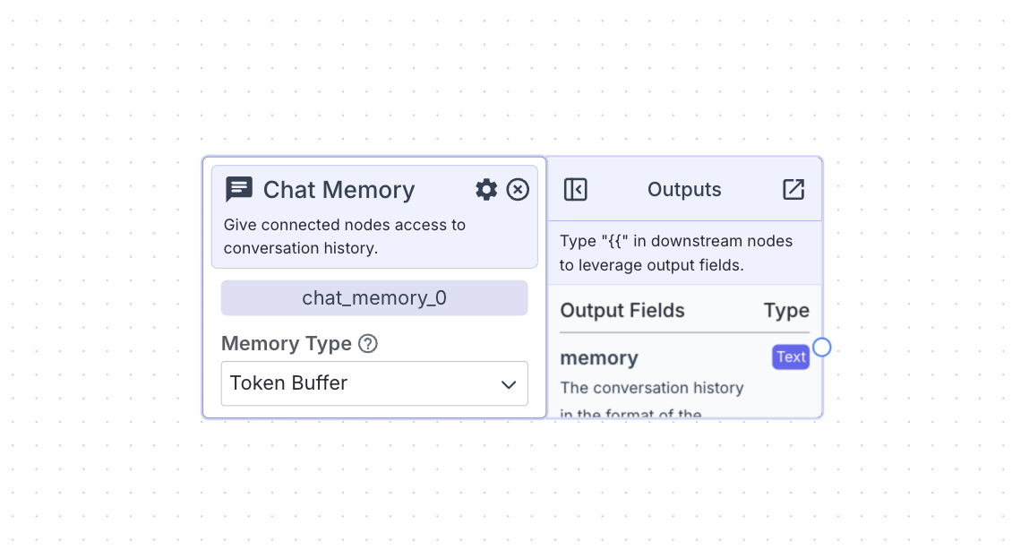 Chat Memory Node - VectorShift