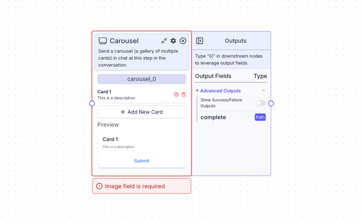 Carousel Node - VectorShift