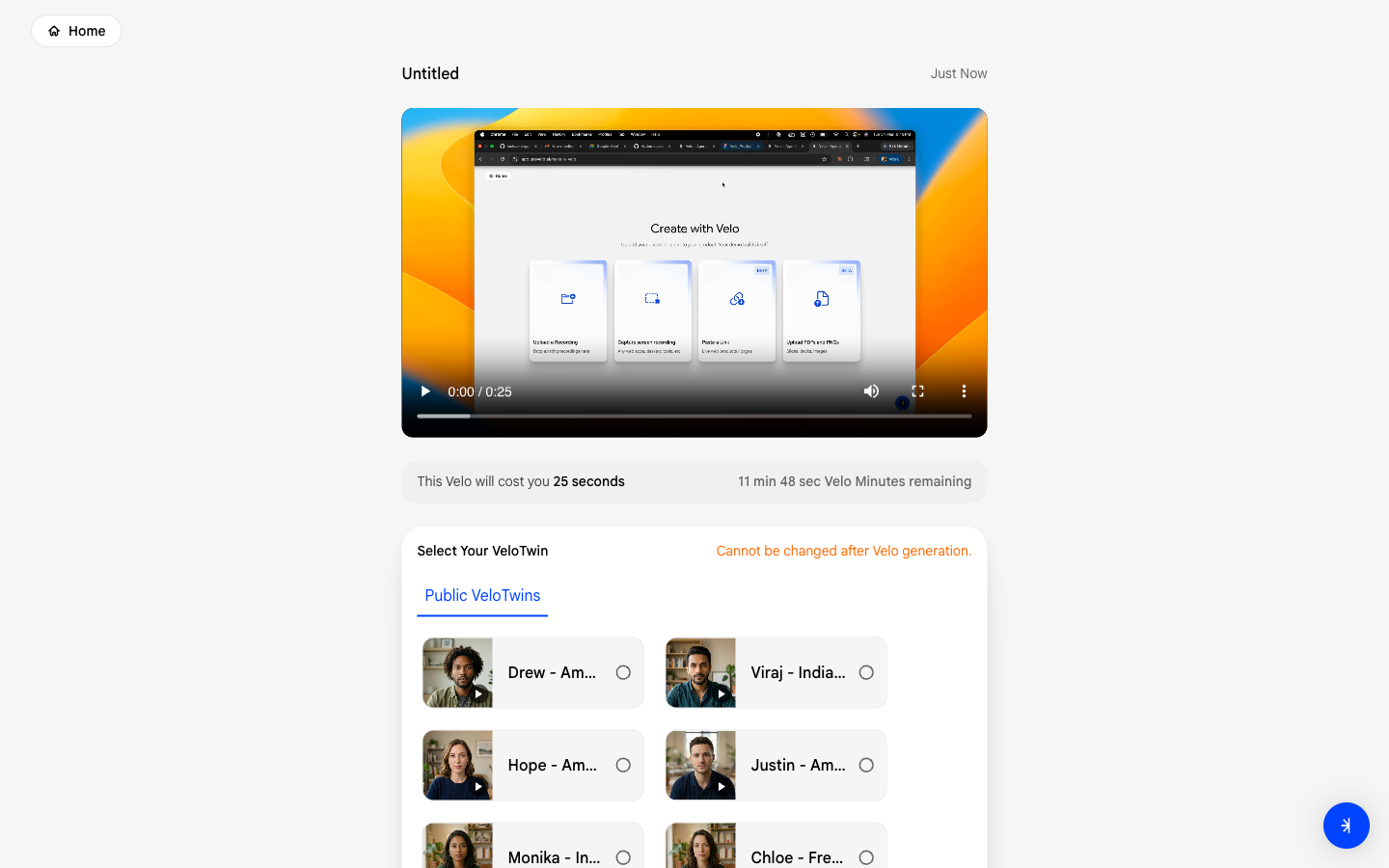 Select voice