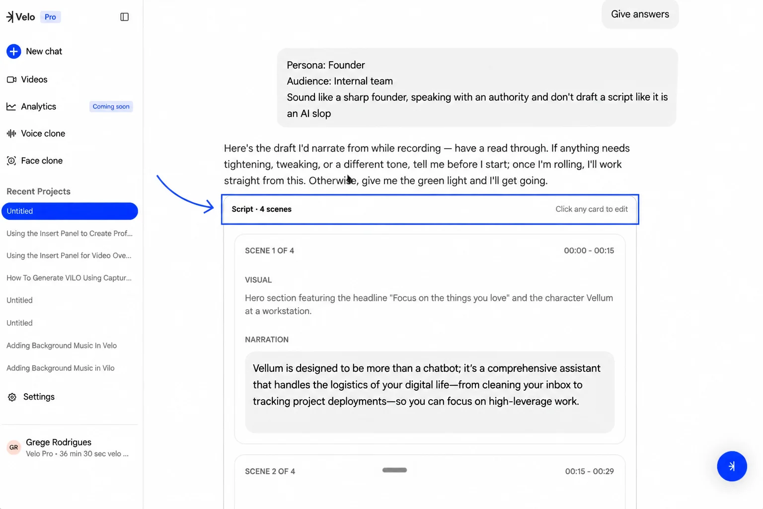 Generated script review