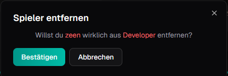 Confirm Remove Member