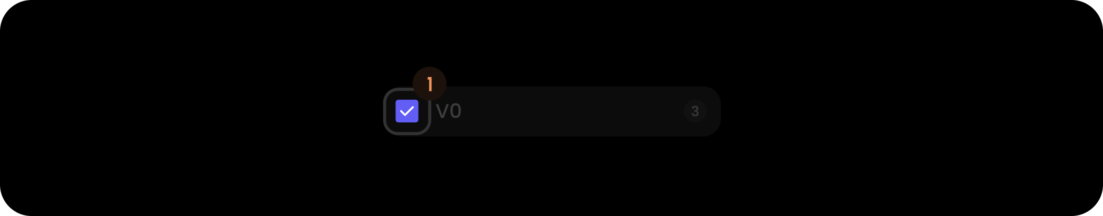 Checkbox component in the comments sidebar panel item