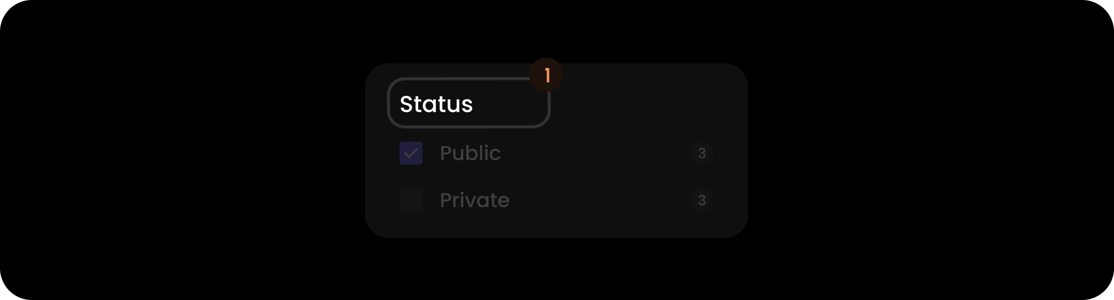 Name component within the commentType filter
