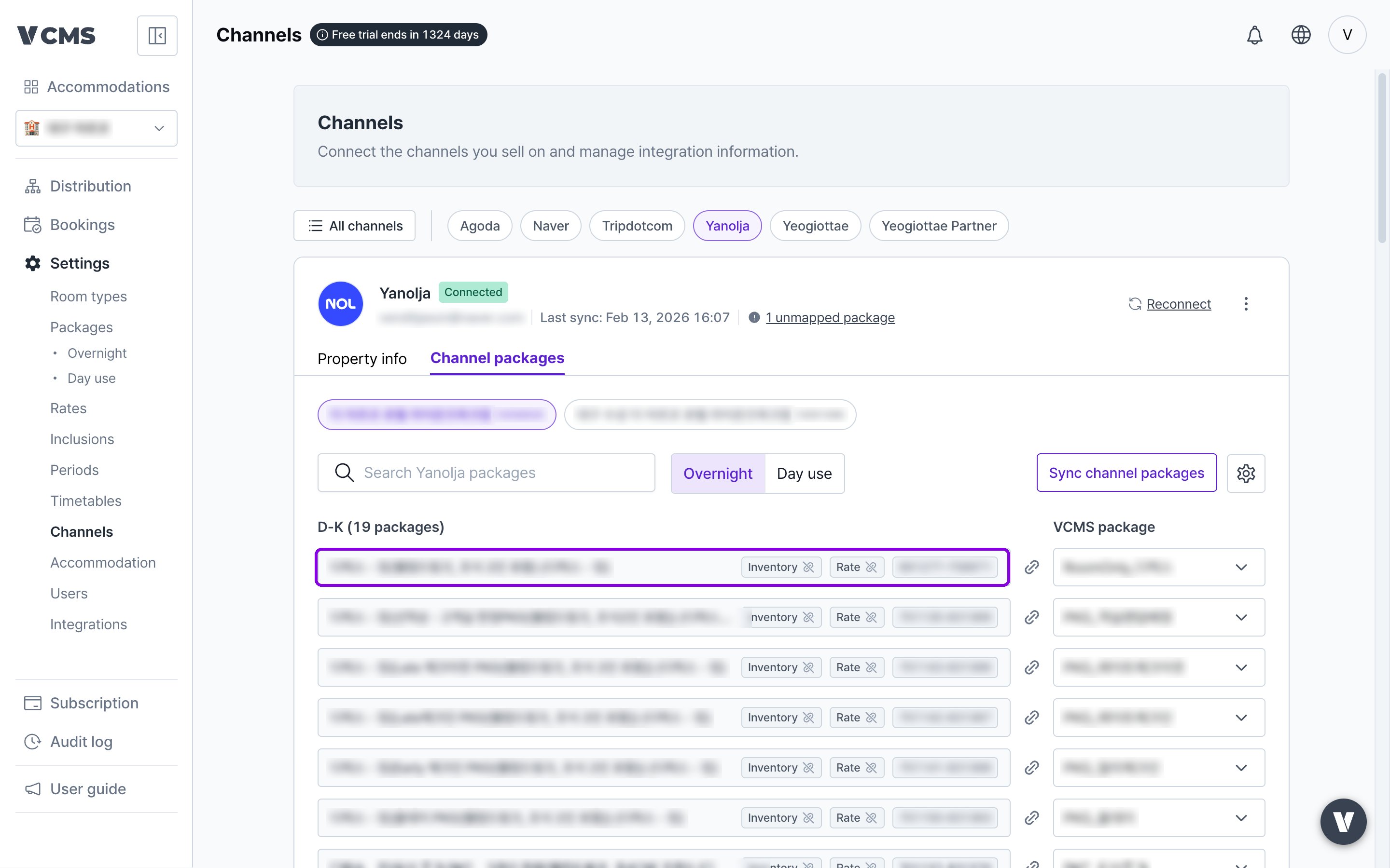 Picking a channel package