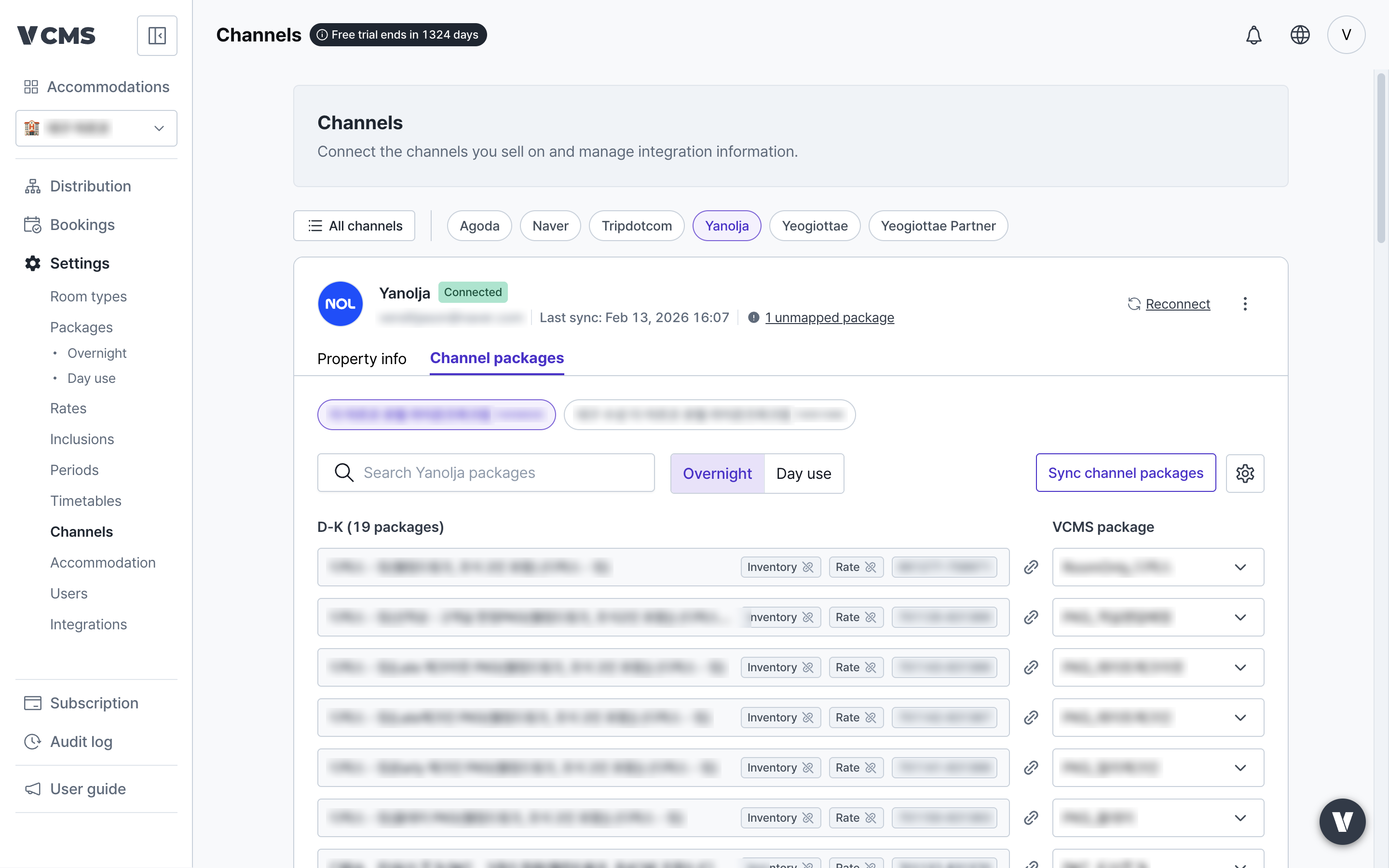 Channel packages