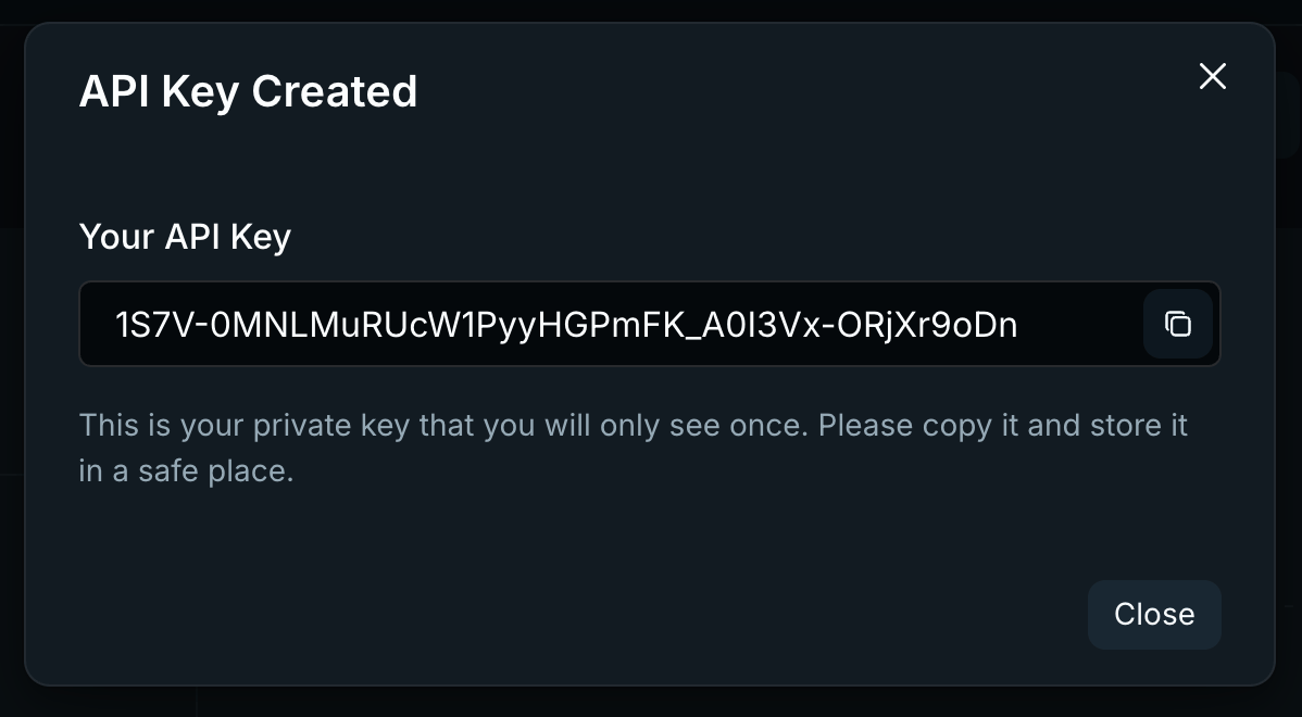Your API Key