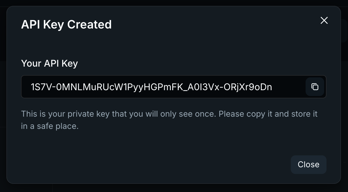 Your API Key