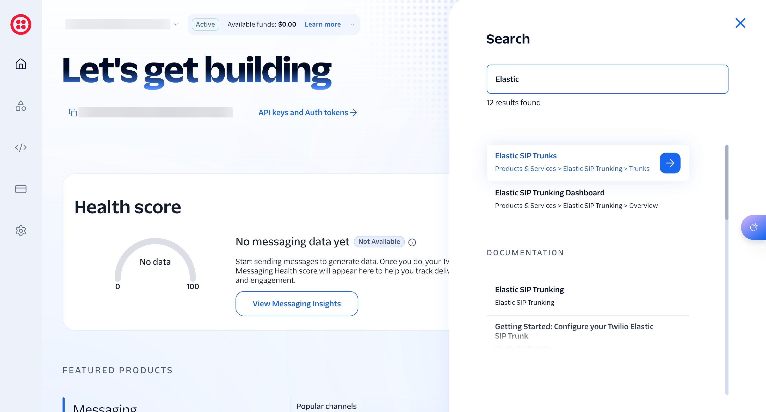 01 Twilio Create Trunk Search