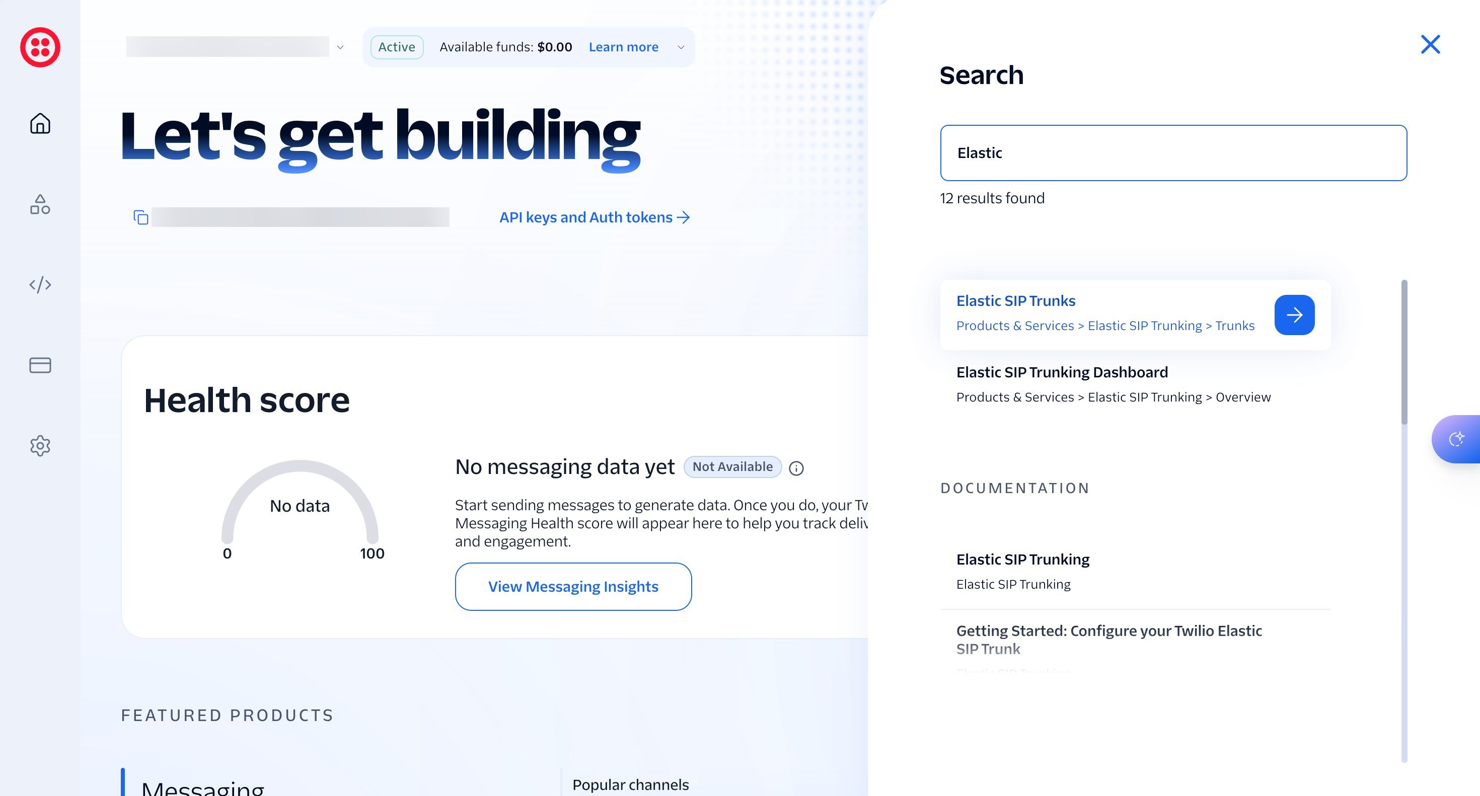 01 Twilio Create Trunk Search