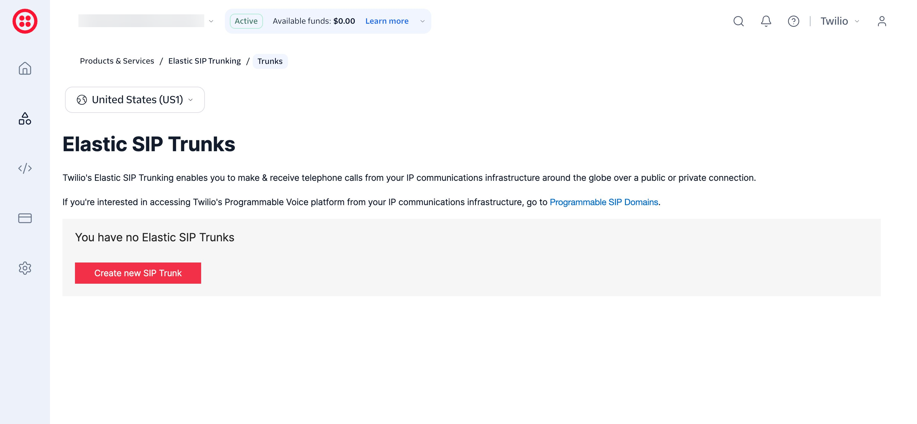 02 Twilio Elastic Sip Trunks