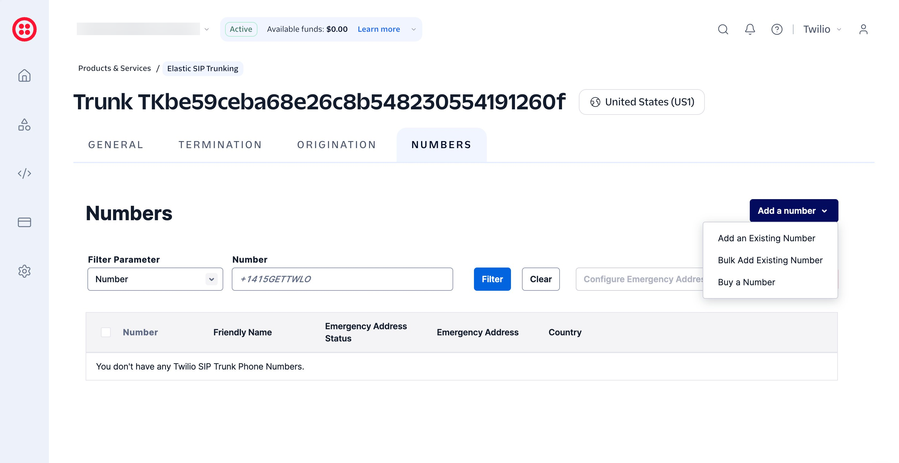 09 Twilio Numbers Add