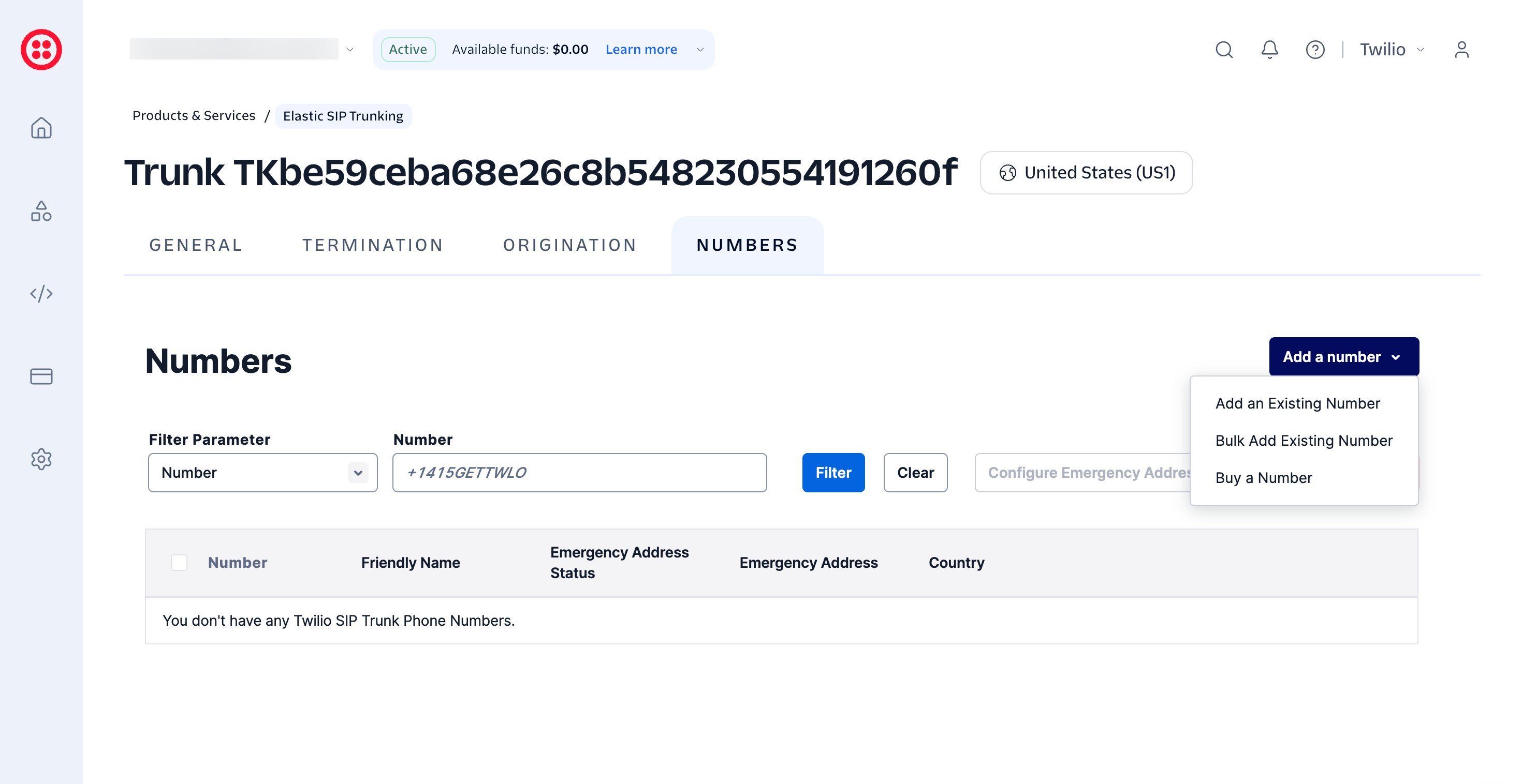 09 Twilio Numbers Add