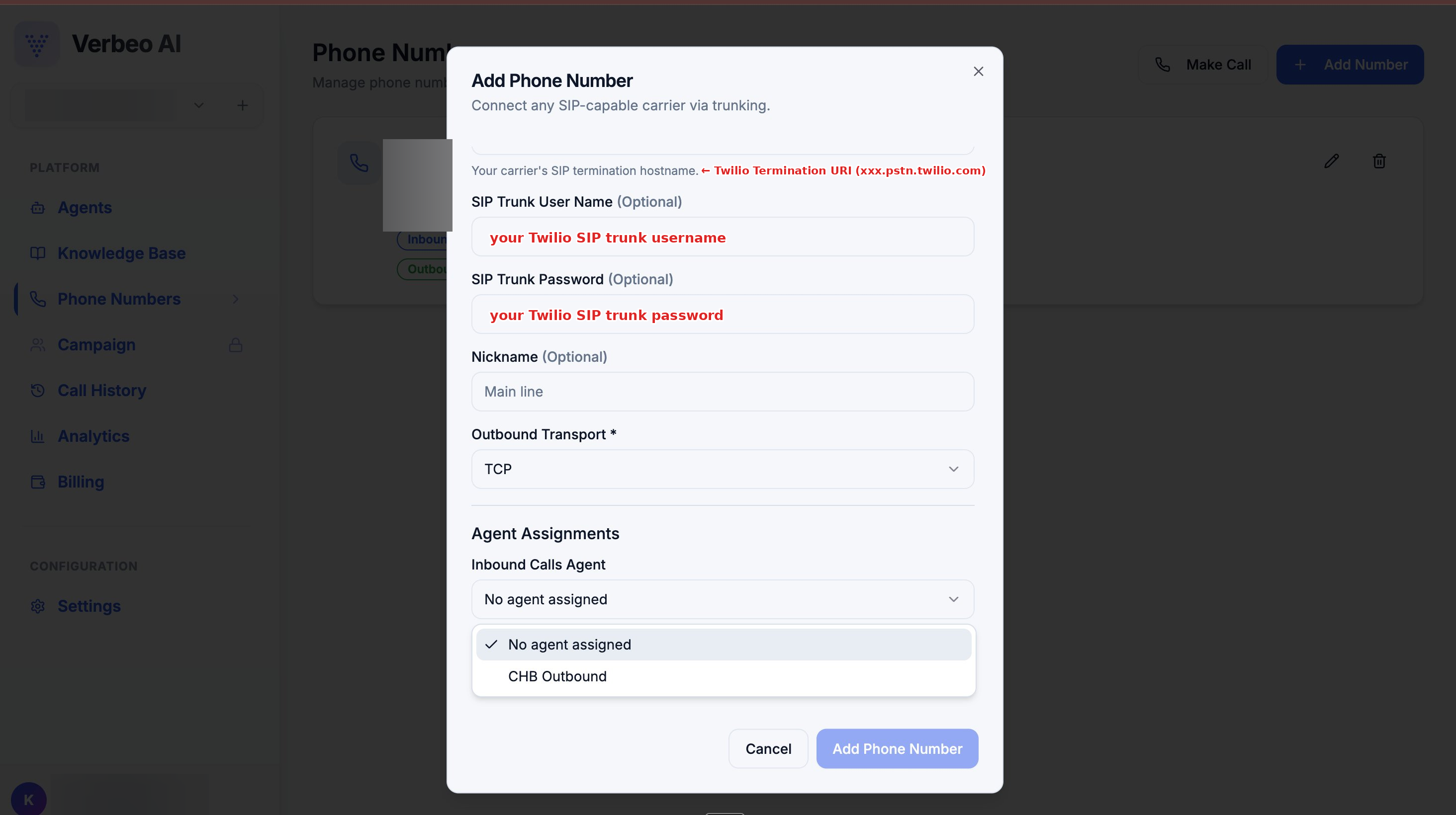 12 Verbeo Add Phone Number