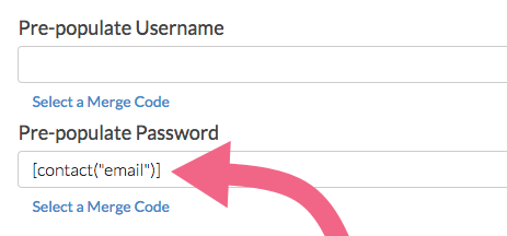 Alchemer pre-populate password setting