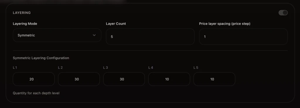Mode Setting - Layering Symmetric