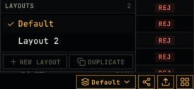 Layout menu
