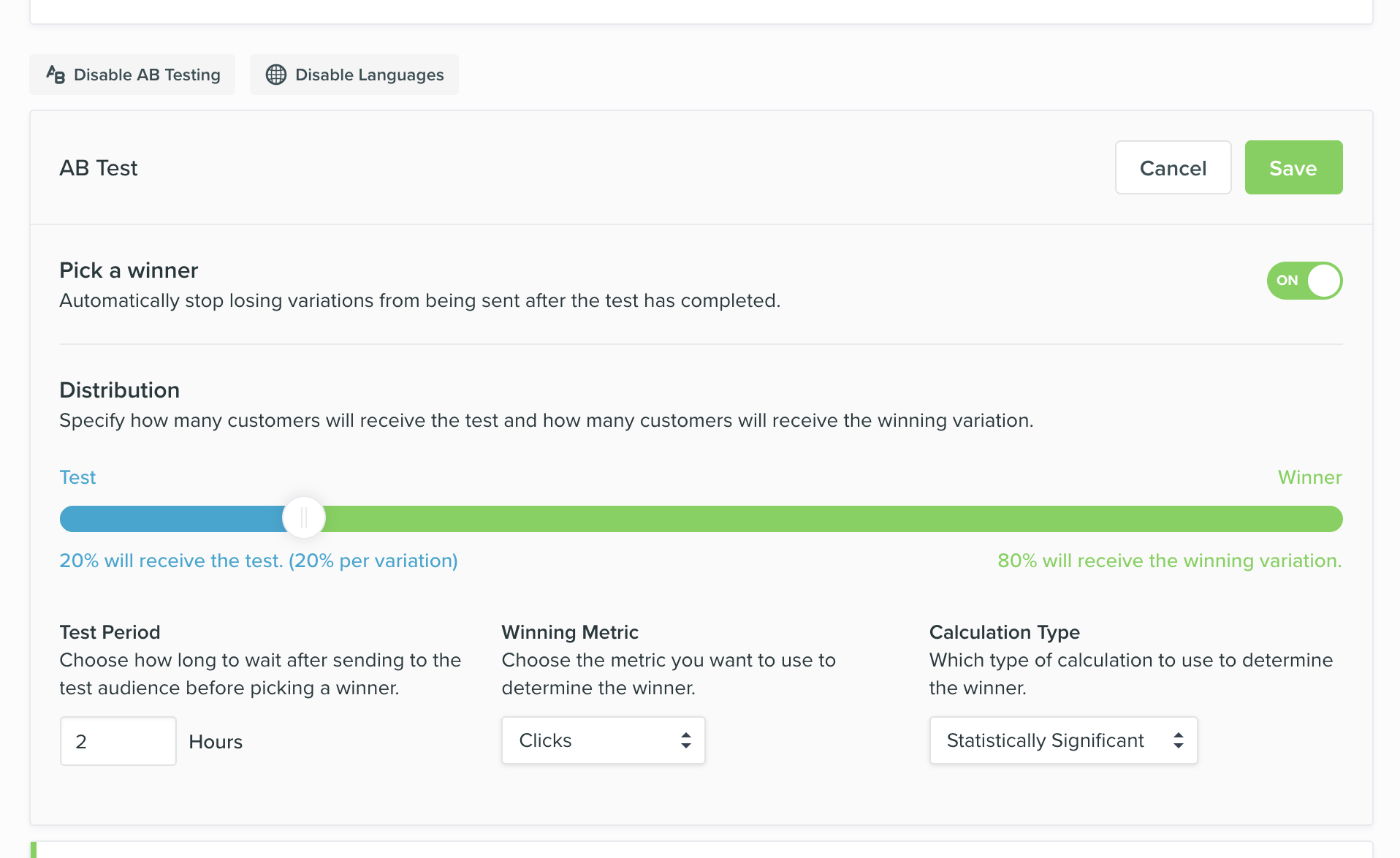 vero.ab test.pick-a-winner