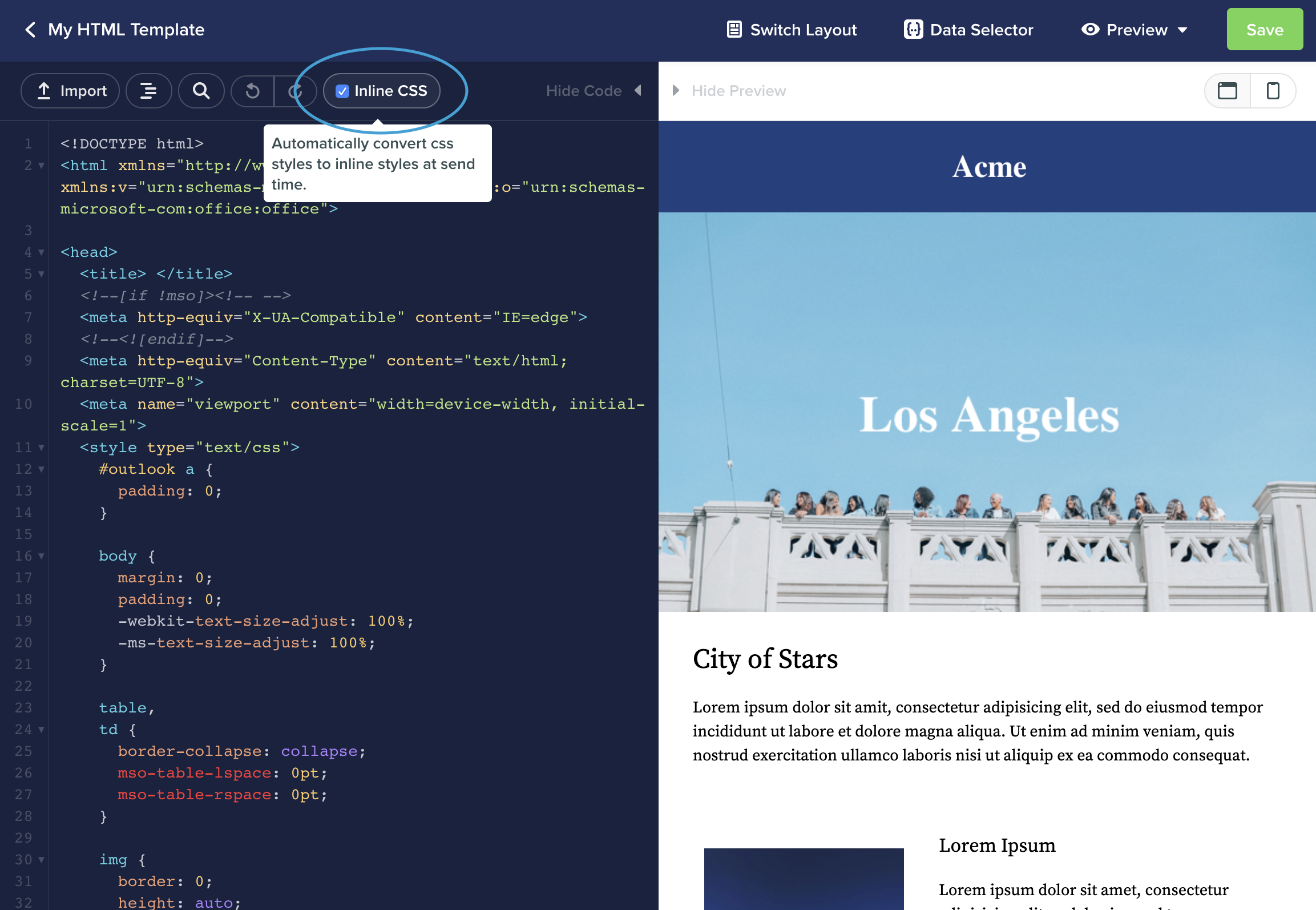 Inlining CSS styles - Vero Help Documentation