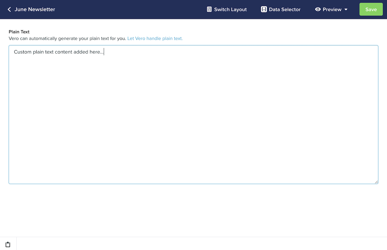 vero.plain-text.customized