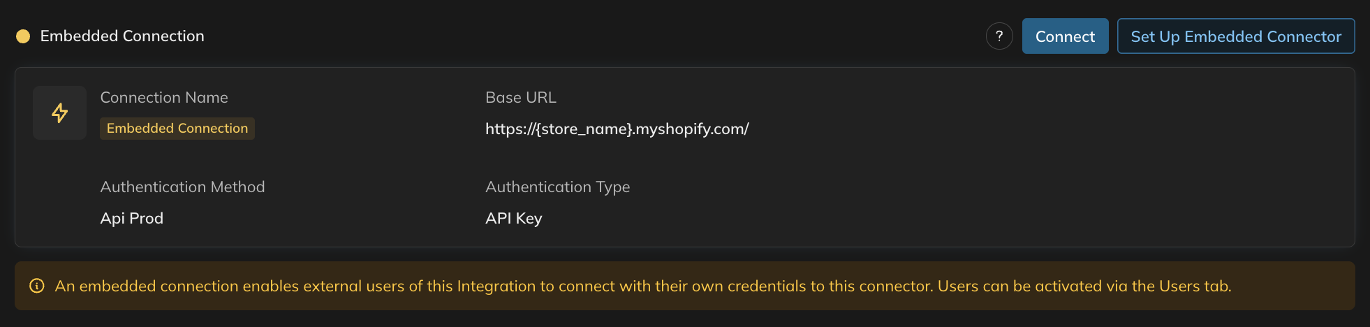 Embedded connectors - Versori User Documentation