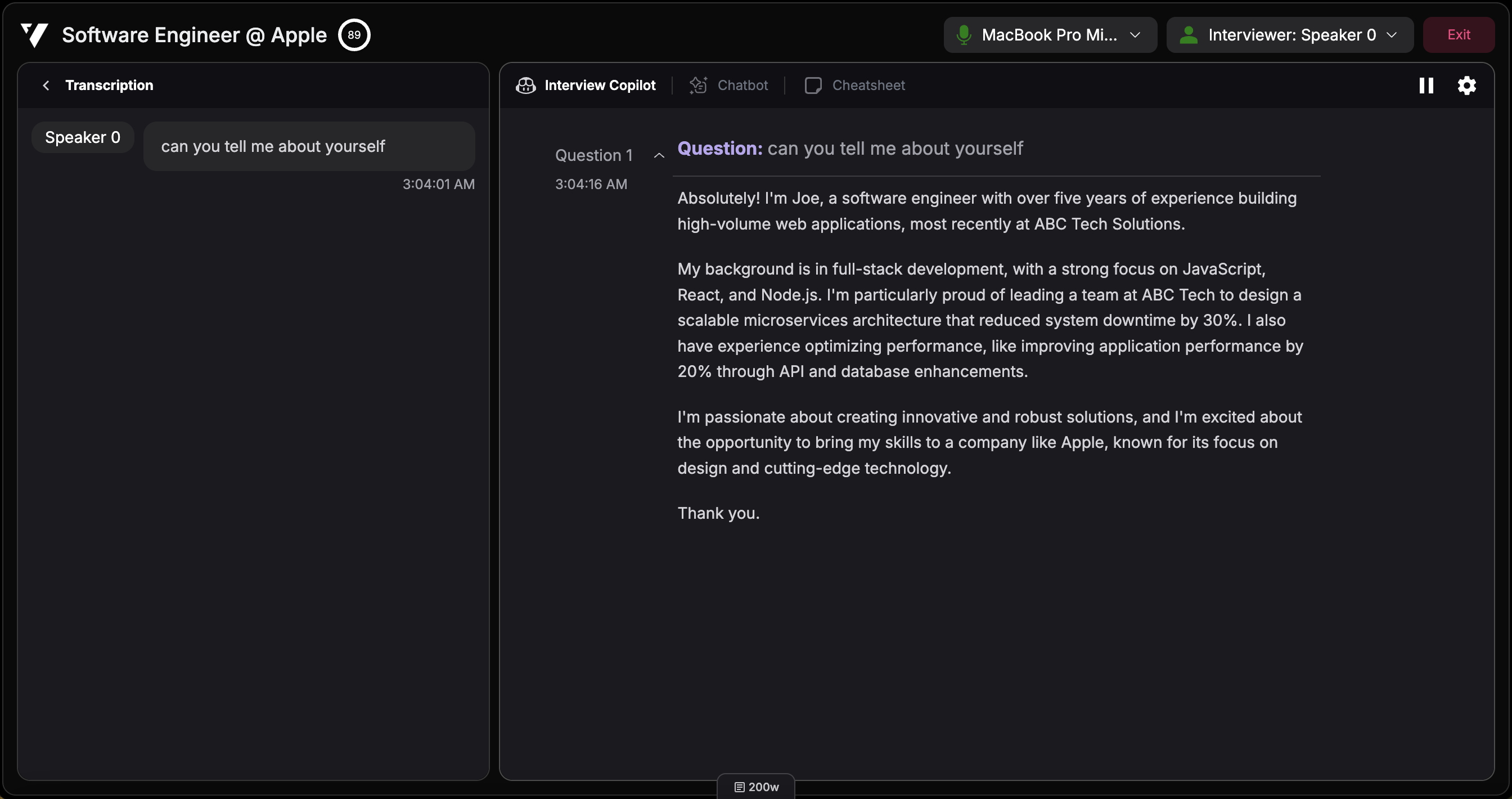 Receive real-time AI assistance