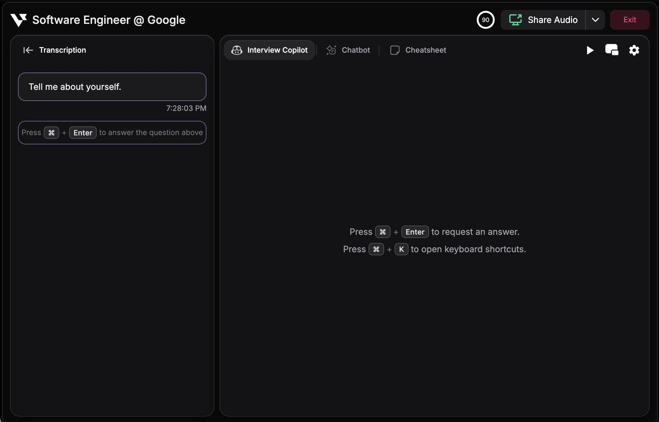 Manual mode with purple border highlighting