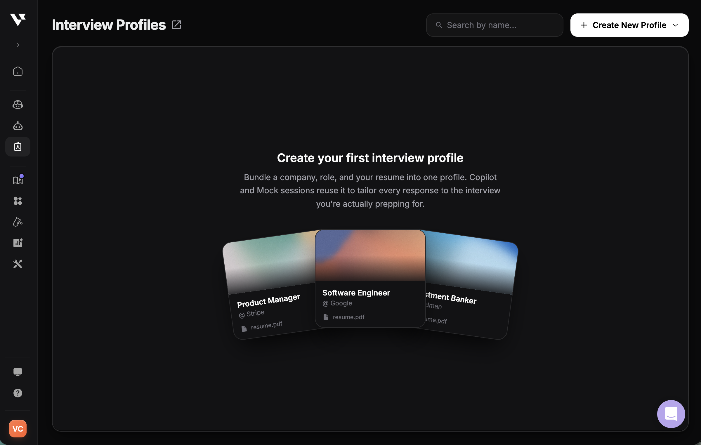 Create Interview Profile - Verve AI - Documentation