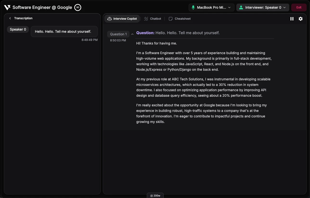Receive real-time AI assistance